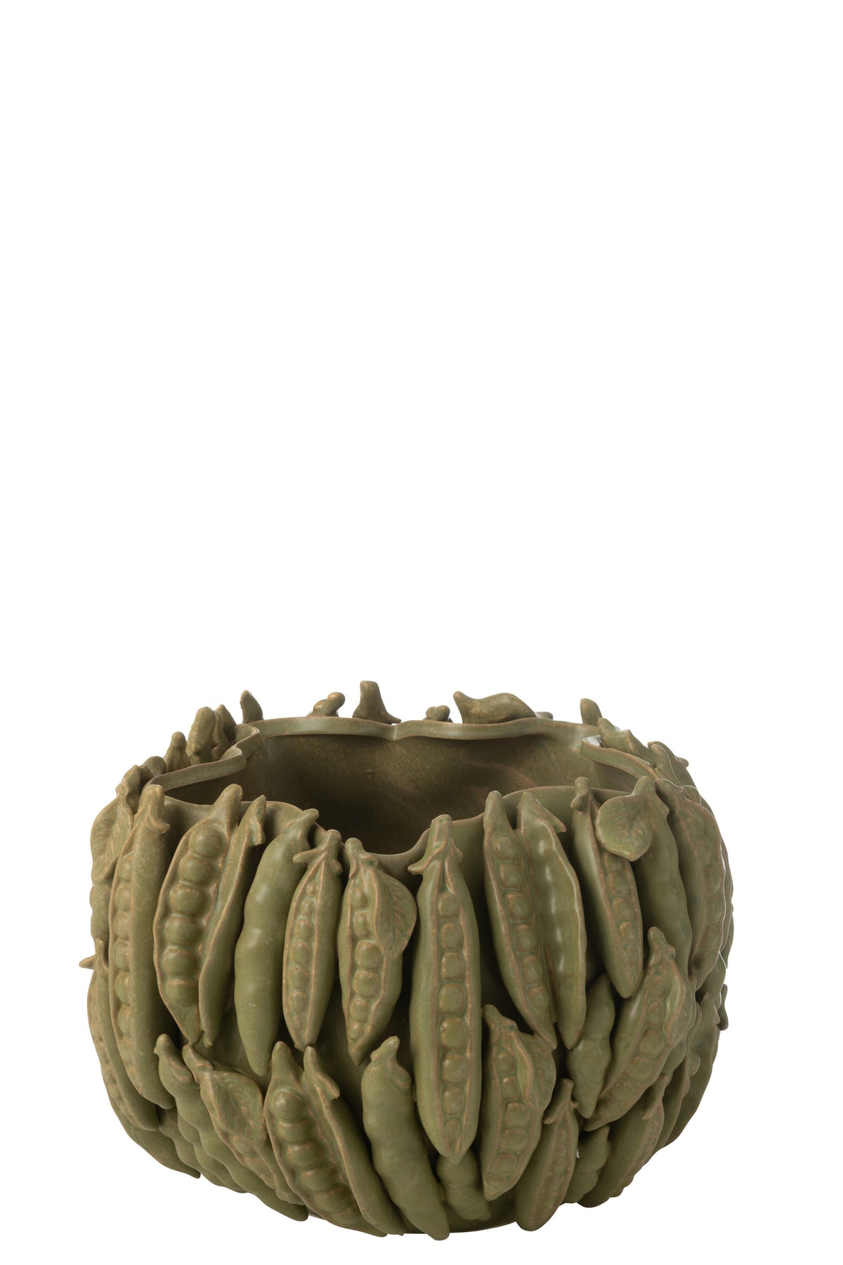 Vase aus grüner Tonerde Botanica groß