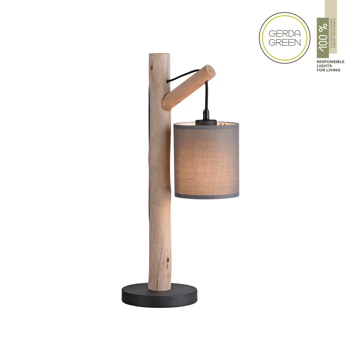Vue de face sur fond blanc avec logo Gerda Green et mention 100 %