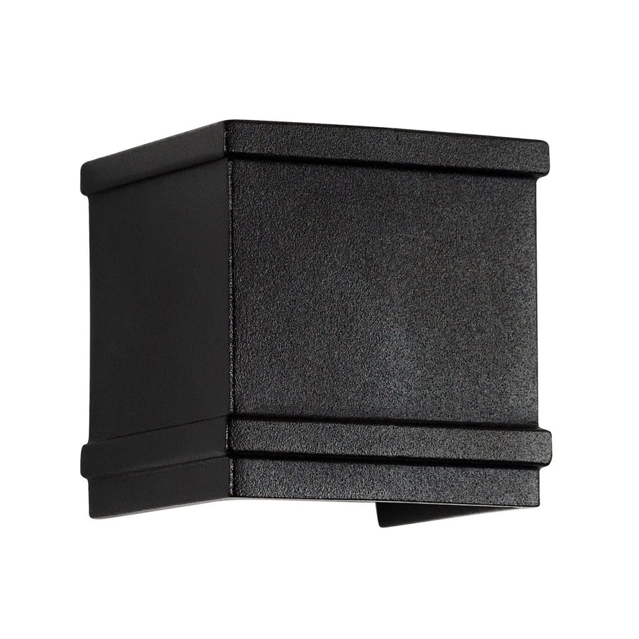 Applique d'extérieur Borgo en aluminium, noir, hauteur 9 cm, IP44