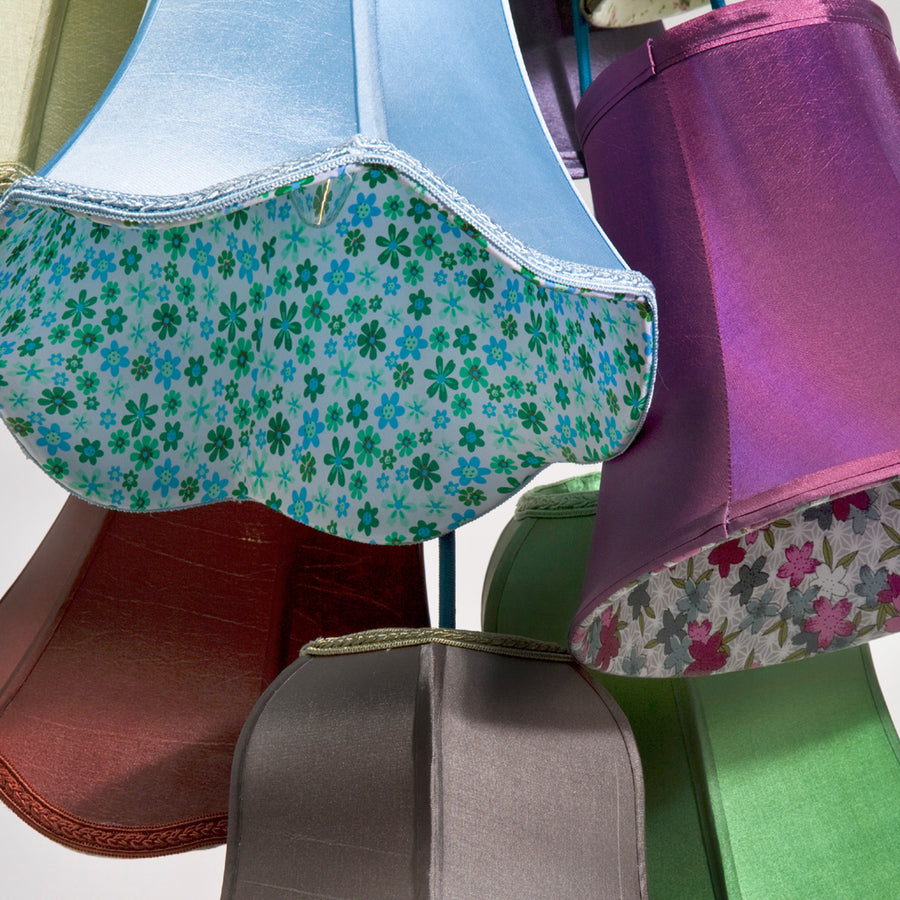 Suspension Saloon Flower en métal, argenté, 9 lumières, Ø 60 cm