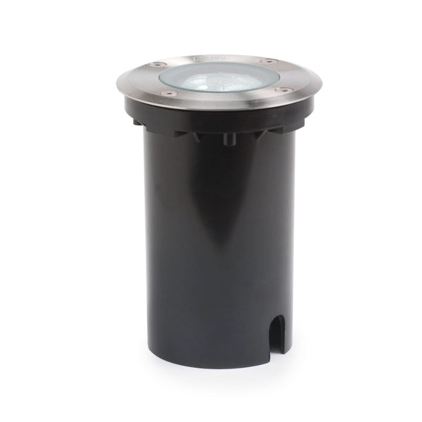 Spot encastré de sol d'extérieur Ground, acier, Ø 11 cm, IP65