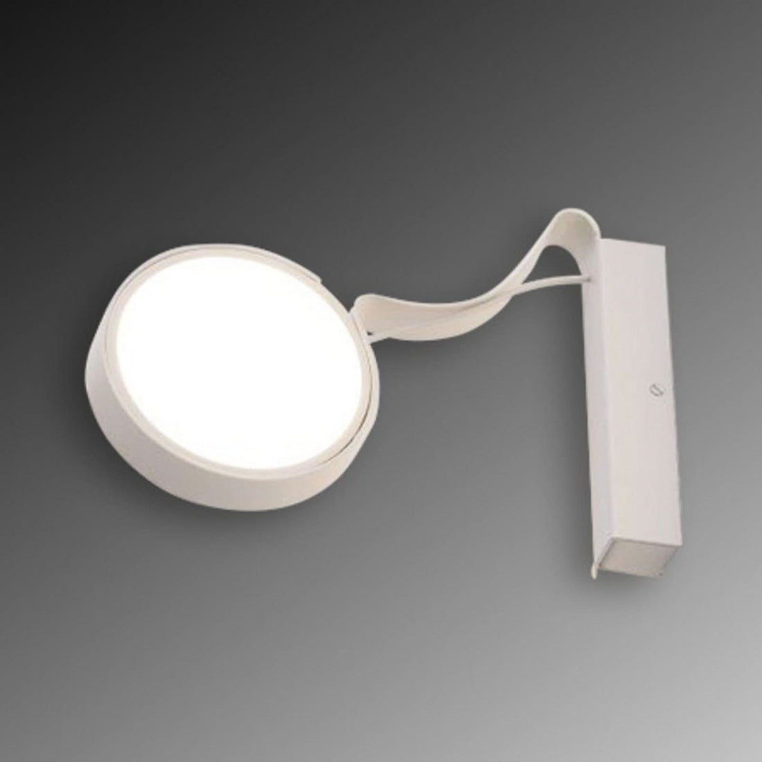 Applique murale LED DND Profile en verre, blanc, Ø 11 cm