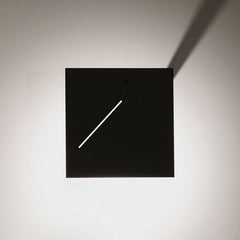 Applique murale LED Des.agn en acier, noir, hauteur 16 cm