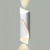 Applique murale Hué en acier, blanc, 2 lumières, hauteur 54 cm