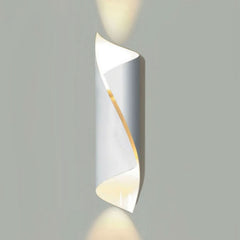 Applique murale Hué en acier, blanc, 2 lumières, hauteur 54 cm