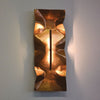 Applique murale LED Crash Tube en acier, bronze, hauteur 60 cm