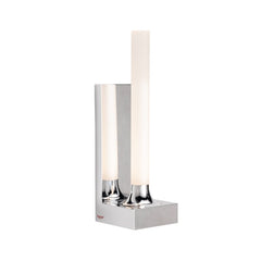 Applique murale LED Goodnight, chromé, hauteur 29 cm
