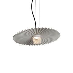 Suspension d'extérieur LED Gonzaga en aluminium, blanc, Ø 42 cm, IP65