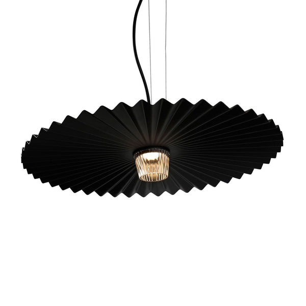 Suspension d'extérieur LED Gonzaga en aluminium, noir, Ø 59 cm, IP65