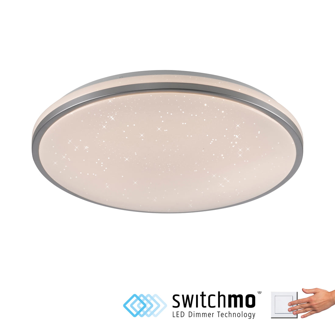 Plafonnier LED | Kyle Argenté H 49,3 cm
