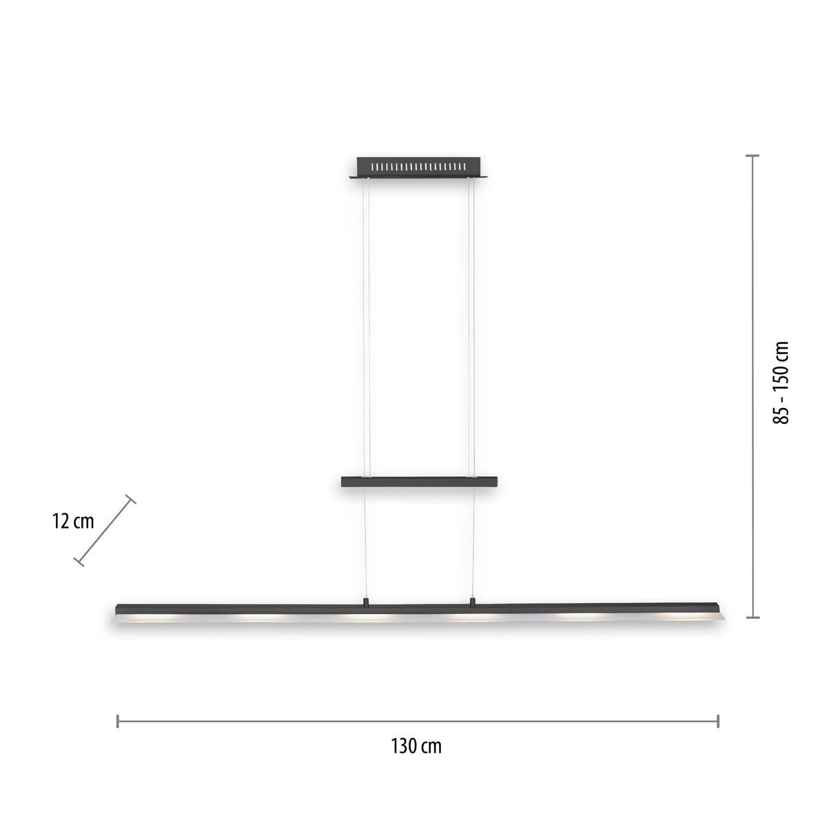Suspension Nele anthracite