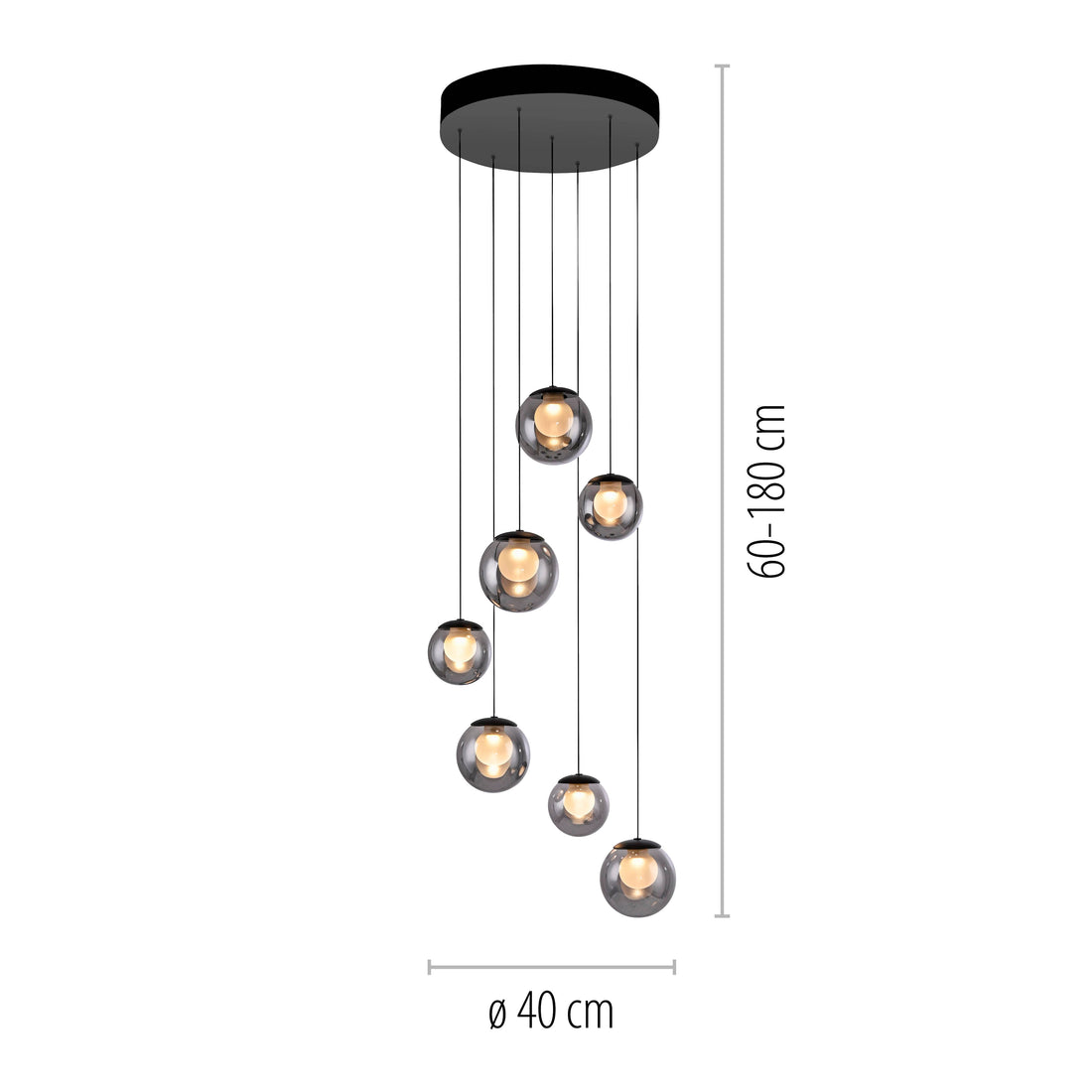 Suspension luminaire | Popup Grise