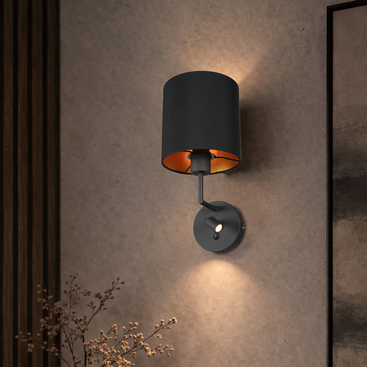 Applique murale Noor noir