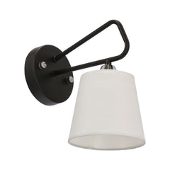 Applique murale Morley noire, tissu