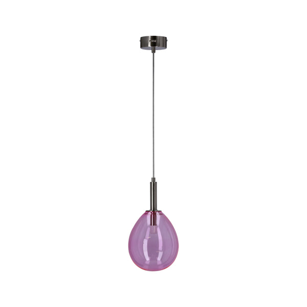 Suspension LED Lukka chromée, verre (réf. 50133209)