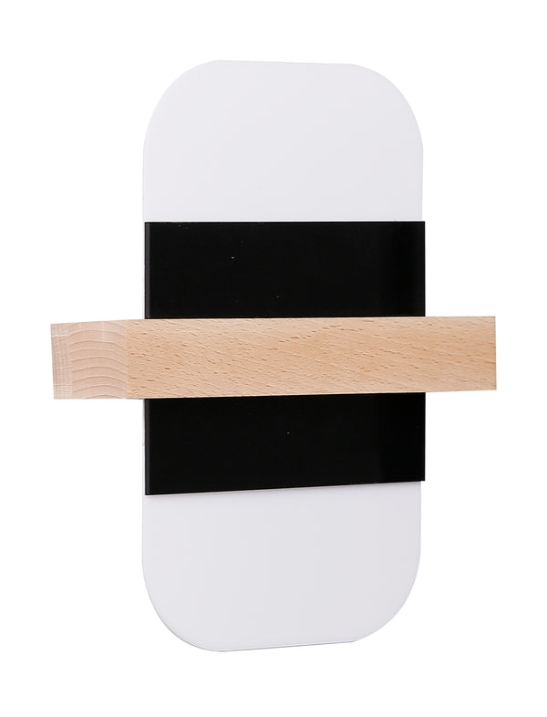 Applique murale LED April noire et blanche