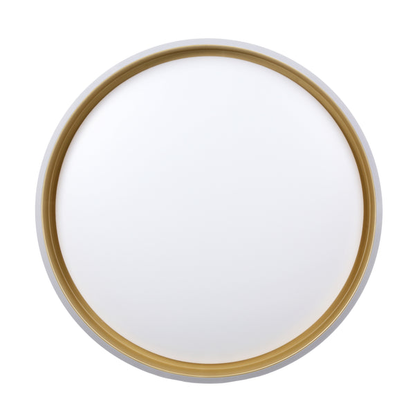 Plafonnier LED Florida blanc et noir, L 38 cm