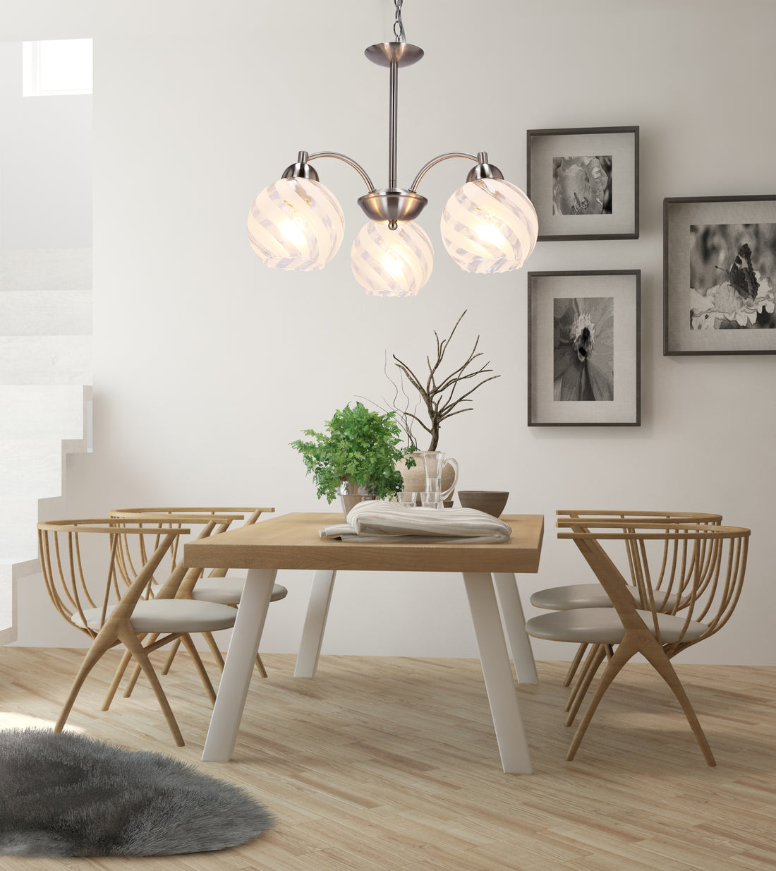 Suspension luminaire | Baida Nickel