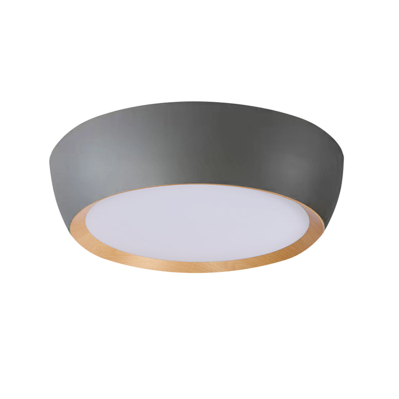 Plafonnier LED Abruzzo bois et blanc (réf. 14-24114)