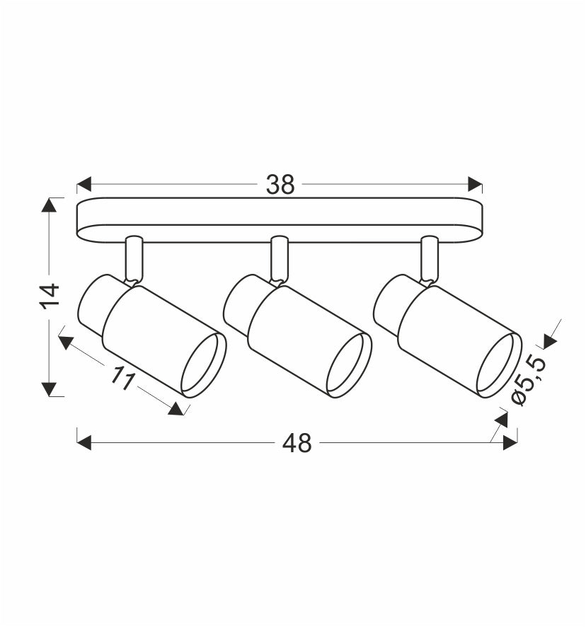 Luminaire plafonnier | Claro L 48 cm