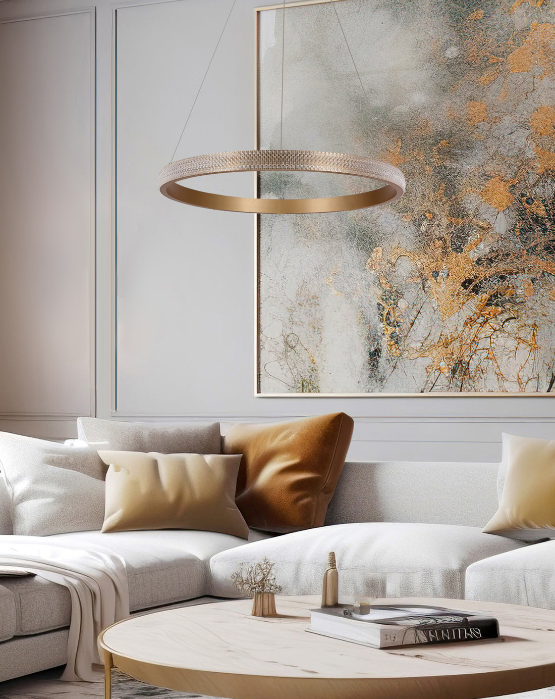 Suspension luminaire | Hashim Dorée
