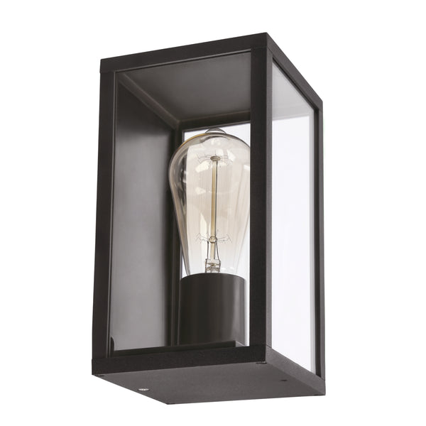 Applique extérieure Hoya noire, IP44