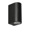 Applique extérieure Lobelia 2 lumières noire, IP44
