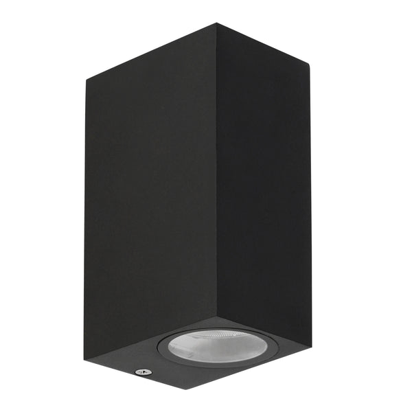 Applique extérieure Nerium 2 lumières noire, IP44
