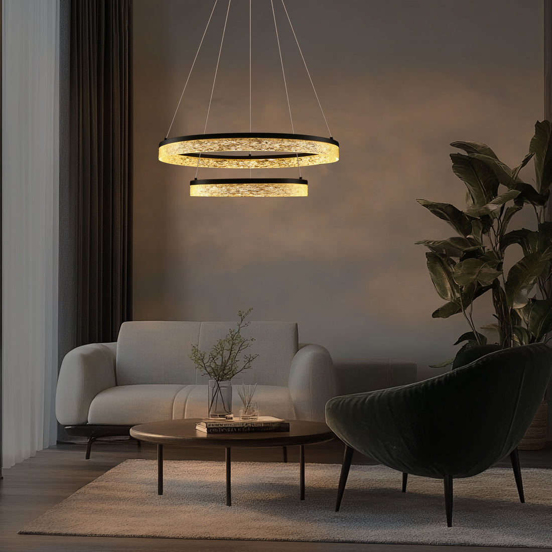 Suspension luminaire | Frozi Noir