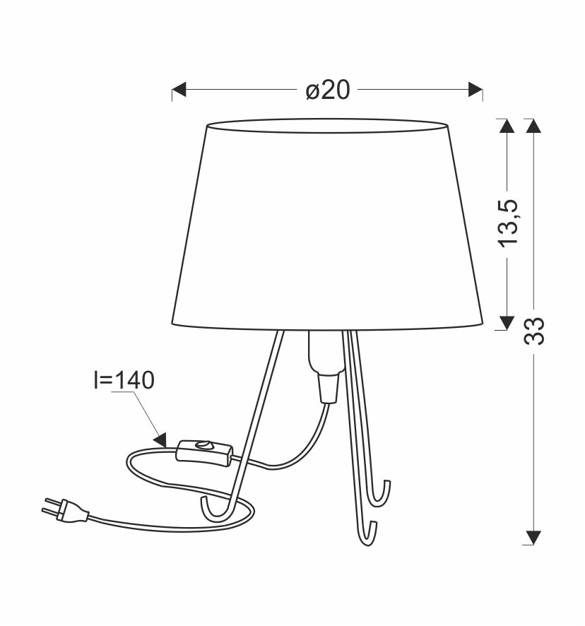 Lampe de chevet | Elva Bleue