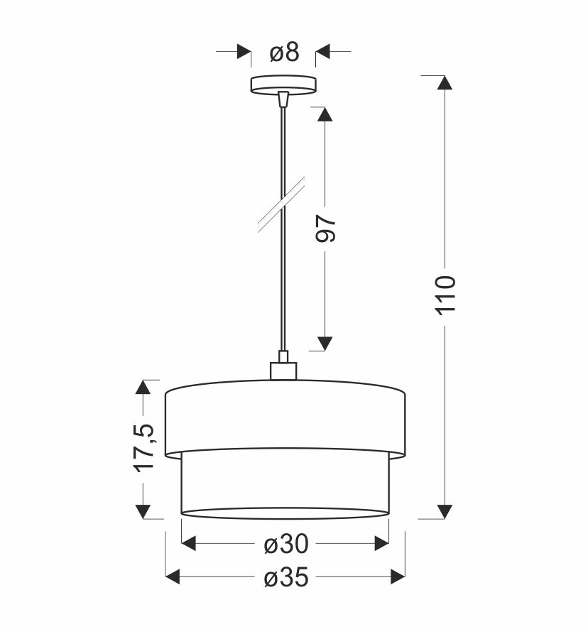 Suspension luminaire | Erna