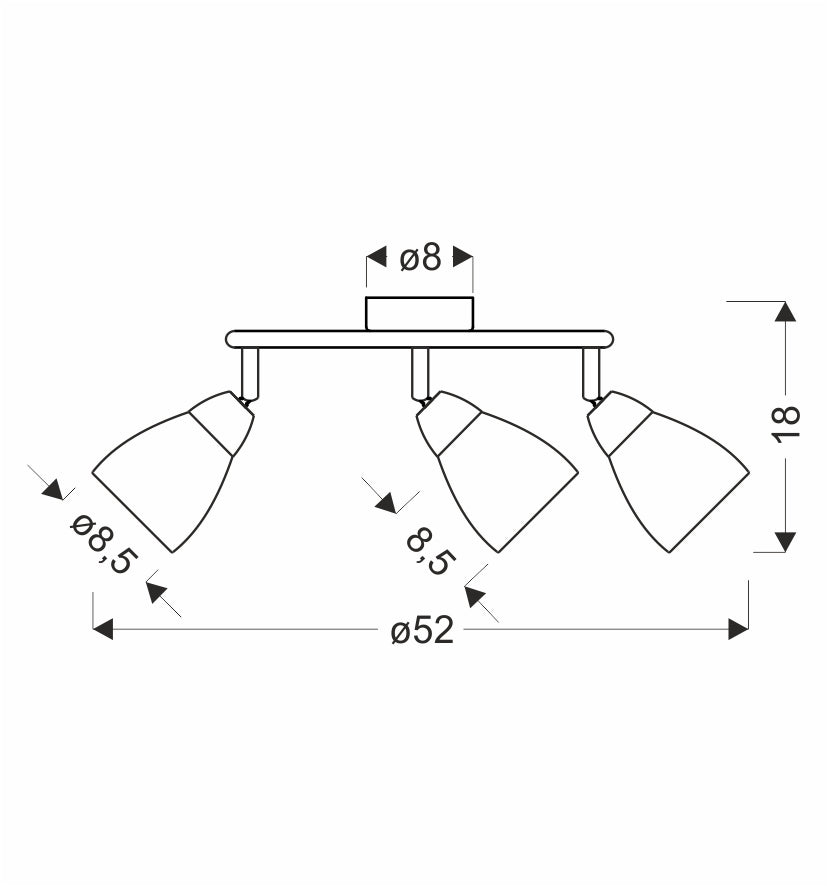 Luminaire plafonnier | Estello L 52 cm