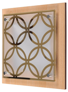 Applique murale Planta chocolat, verre