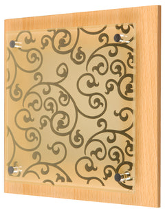 Applique murale Planta Plane chocolat, verre