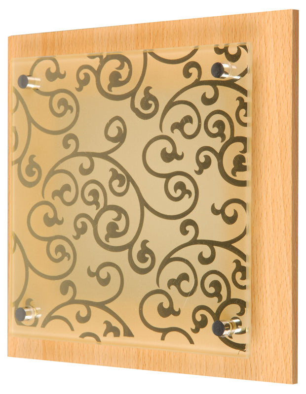 Applique murale Planta Plane chocolat, verre