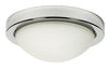 Plafonnier Roda 2 lumières chromé, verre (réf. 11-74044)