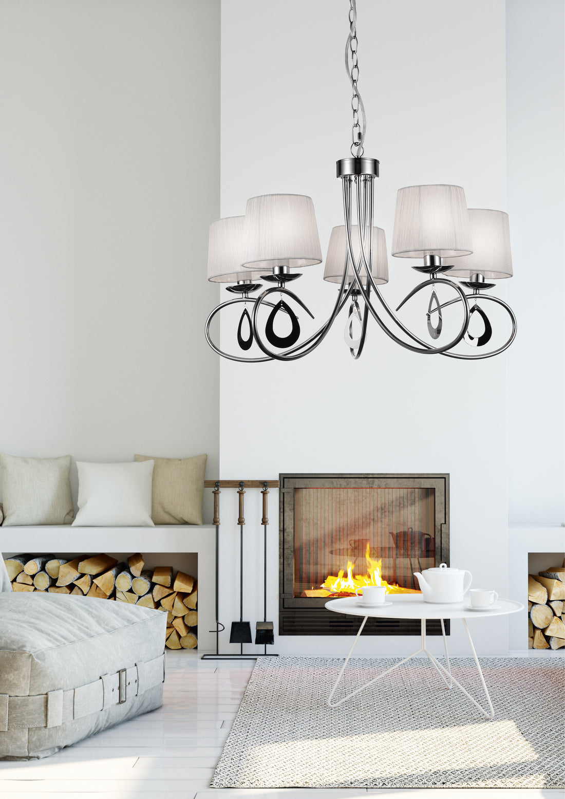 Suspension luminaire | Arnika Chromée
