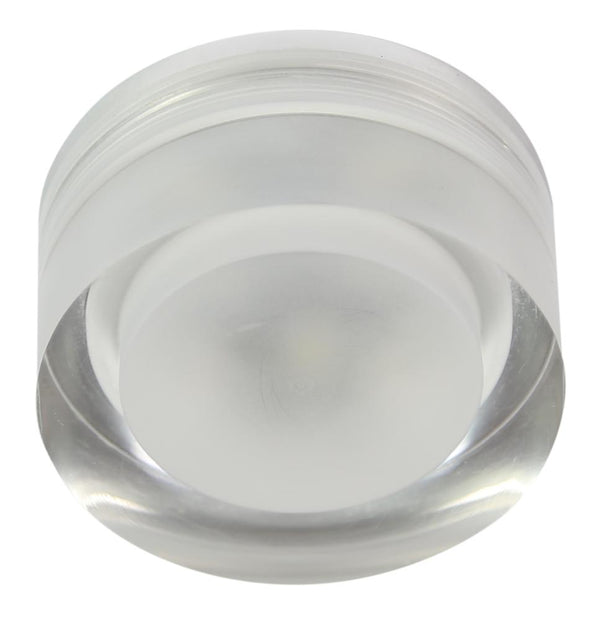 Spot encastrable LED SAK-01 rond transparent, verre