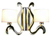 Applique murale LED Ambrosia 1 cuivrée, tissu
