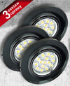 Spot encastrable SS-15 lot de 3 3 lumières noir, verre