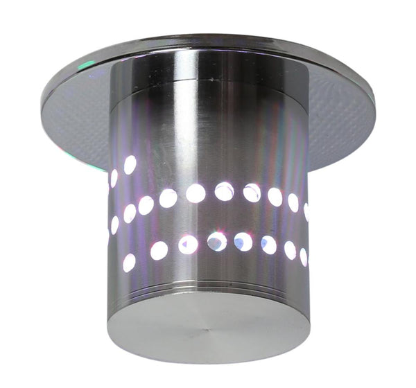 Spot encastrable LED SA-11 RGB chromé et aluminium