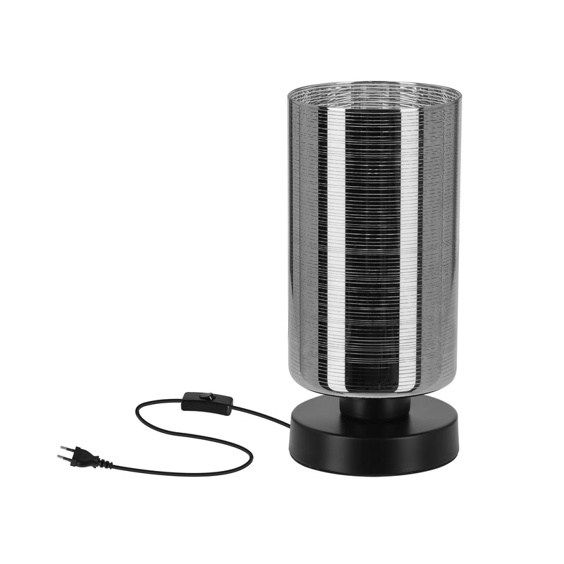 Lampe à poser Cox chromée, verre