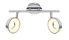 Plafonnier LED Isla 2 lumières chromé