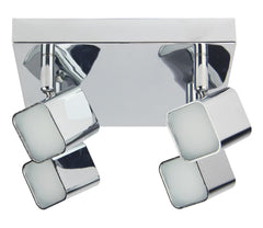 Plafonnier LED Forma 4 lumières chromé