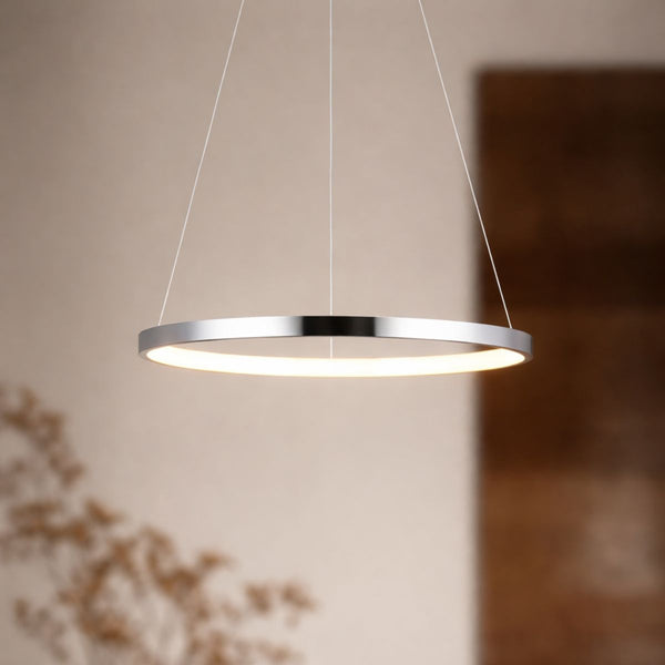 Suspension luminaire | Lune Chromée