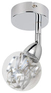 Applique murale LED Bolo chromée