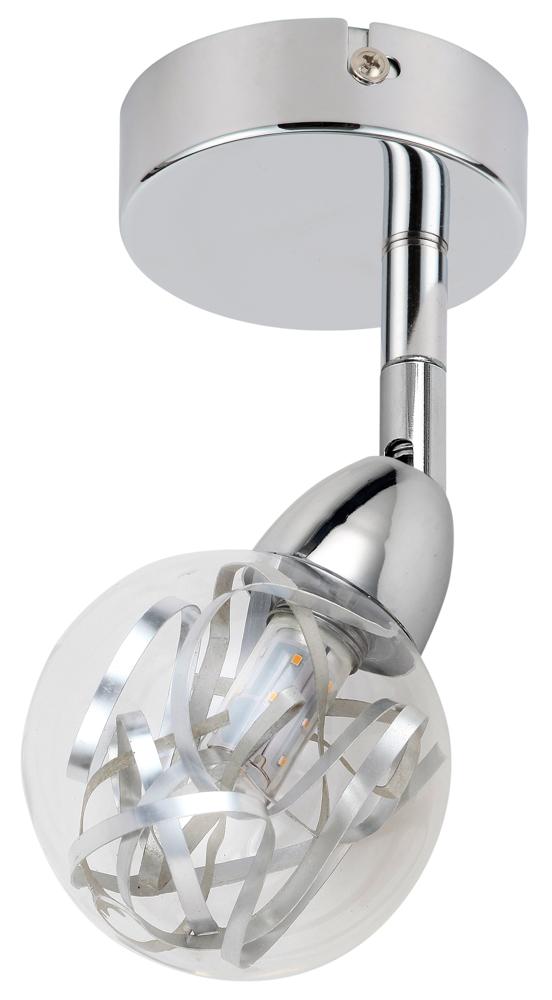 Applique murale LED Bolo chromée