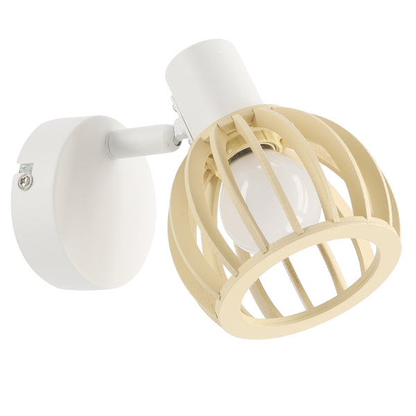 Applique murale Atarri blanche, bois