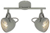 Plafonnier Pent 2 lumières gris