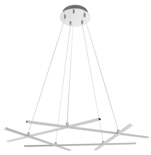Lustre LED Andros argenté, L 82 cm